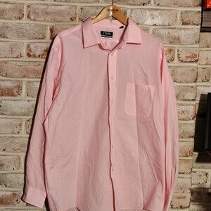 Chaps Pink Button Down Shirt - XL, 17-17 ½